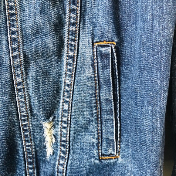 KUT from the Kloth distressed Jean jacket - Picture 6 of 8